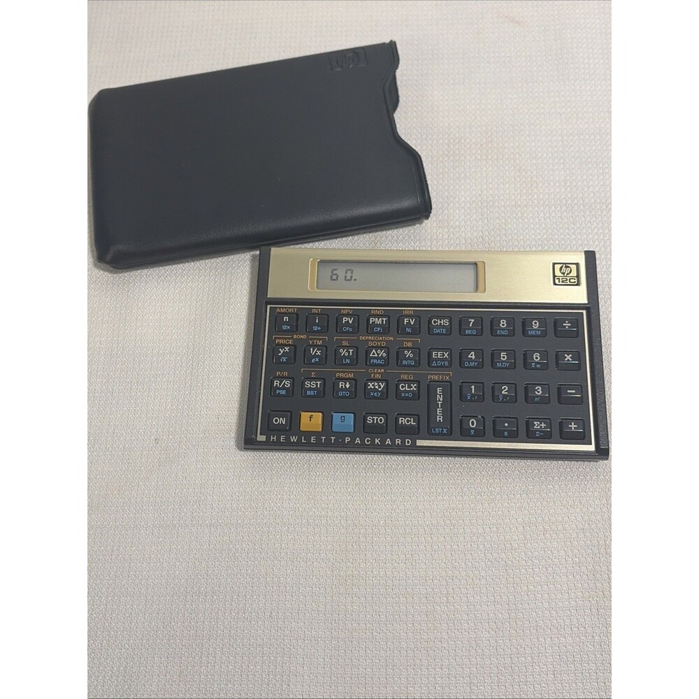 Vintage Hewlett-Packard HP-11C Scientific Programmable Calculator With Case
